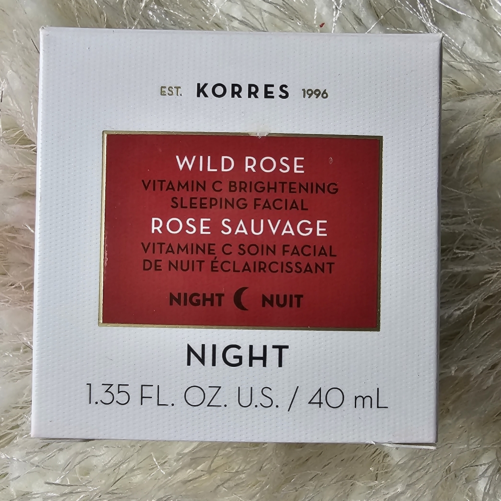 Korres wild rose vitamin c brightening sleeping facial